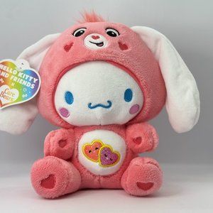 Sanrio Hello Kitty & Friends X Care Bear Cinnamoroll Love A Lot Bear 9-inch NWT